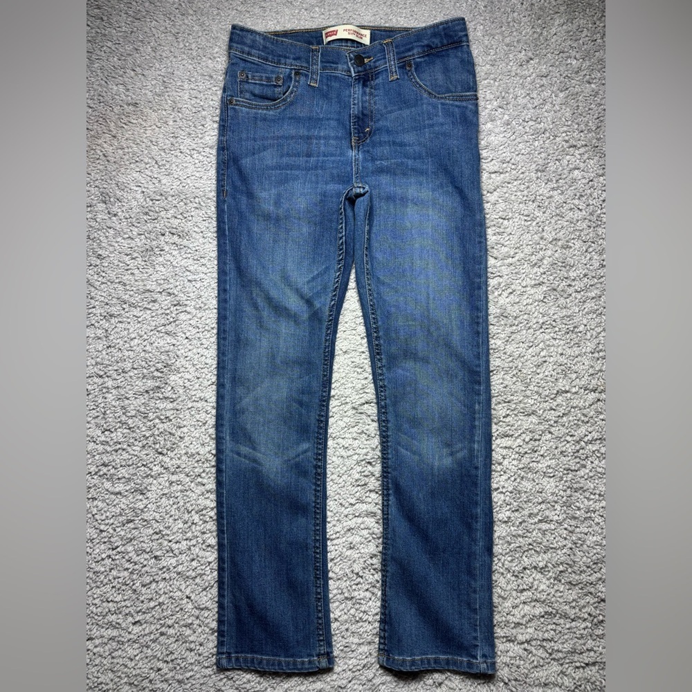 Levis Jeans Boys 14 Slim 511 Performance Regular Wash Adjustable Waist Denim